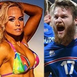 Fotos de “Kris J”, la novia de la estrella islandesa Aron Gunnarsson en la Eurocopa