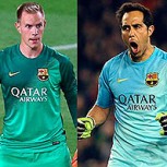 Ter Stegen se lesiona y Claudio Bravo asoma como titular en el arco del Barcelona