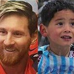 Messi y el emocionante encuentro con el niño afgano que usó una polera suya hecha con una bolsa