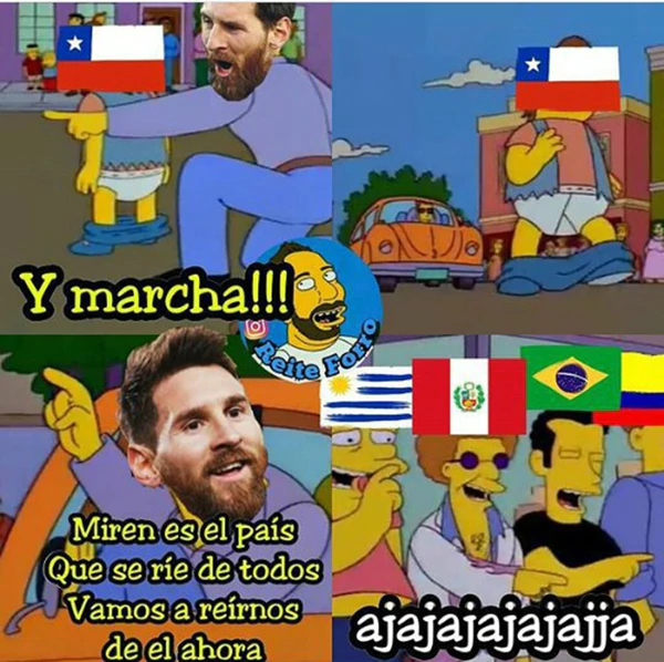 Chile eliminado memes