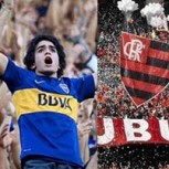 Hinchas argentinos y brasileños dejaron de lado la Copa Libertadores para enviar sentido mensaje de apoyo a Chile