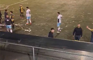 Brutal batalla campal de la selección de fútbol playa de Uruguay contra  hinchas chilenos