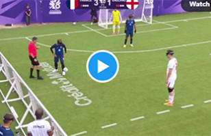 Golazo a lo &ldquo;Maradona contra los ingleses&rdquo; remece el f&uacute;tbol para ciegos