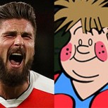 Mucho antes del golazo de Giroud, Guatón de Barrabases ya había marcado de taco