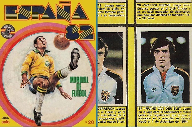 La publicación de Salo para el Mundial 82 incluía una mini biografía de cada futbolista.