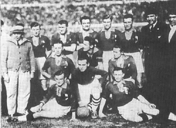 La Selección Rumana que jugó en Uruguay en 1930. Terminó en el octavo puesto del certamen.