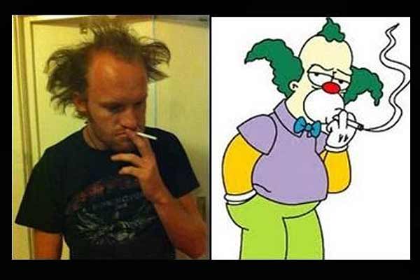Hombres parecidos a Los Simpsons