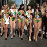 Candidatas a Miss Bum Bum paralizaron tránsito en Sao Paulo: Fotos con nueva versión del concurso