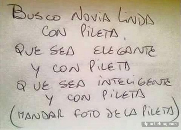 mensaje busco novia