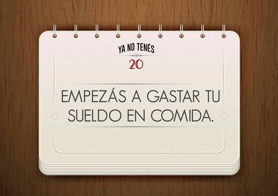 ya no tienes 20 8