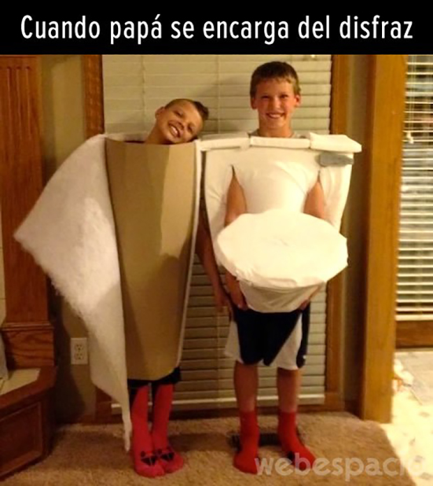 Cuando papá se encarga del disfráz