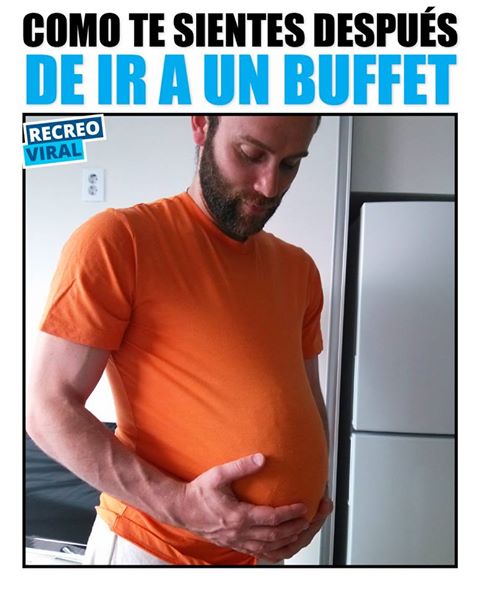 personas que comieron mucho