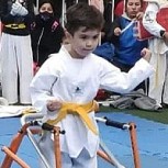 Alex, el niño de 6 años que practica Taekwondo pese a su parálisis cerebral