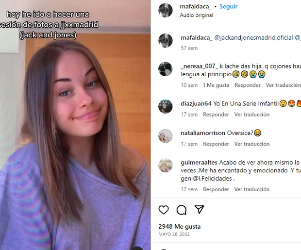 Mafalda Carbonell Joven actriz de 14 años doblega las barreras de la