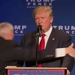 Trump es sacado abruptamente de escenario por el Servicio Secreto ante amenaza: Impactante video