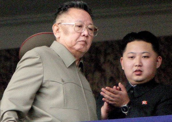Kim Jong II y Kim Jong-un.