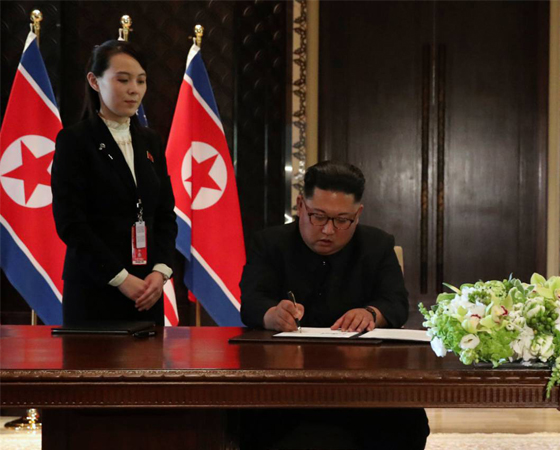 En los encuentros con el presidente estadounidense Donald Trump Kim Yo-jong acompañó a su hermano fielmente.