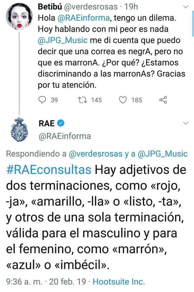 Esta mordaz respuesta de la RAE sacó aplausos ante una