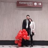 Joven propuso matrimonio en el Metro de Santiago con ayuda de los propios trabajadores