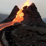 Un dron choca contra la lava de un volcán y logra captar imágenes extraordinarias del cráter: Mira el video