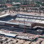 Cada vez más cerca del estreno: Así se ve el Claro Arena totalmente iluminado