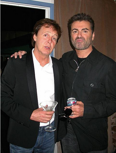 Paul McCartney y George Michael.