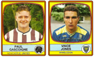 Paul-Gascoigne-Vinnie-Jones-Newcastle-Wimbledon-Panini-1987-88