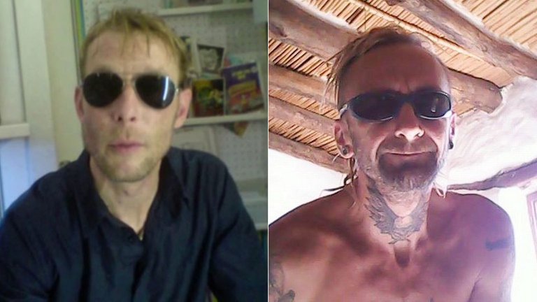 El pedófilo alemán Christian Brueckner, sospechoso de haber secuestrado a Madeleine McCann, y su ex mejor amigo Michael Tatschl, quien vivió con él en Praia da Luz.