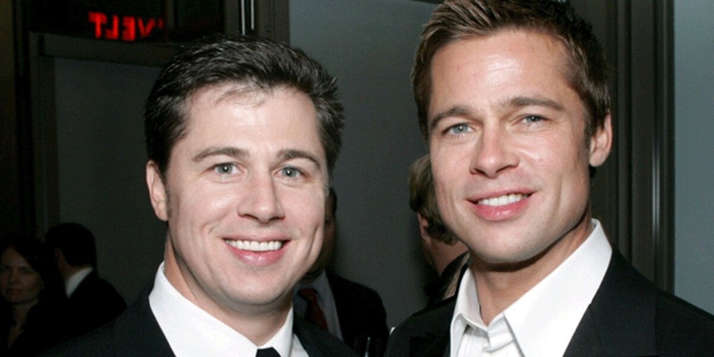 Los hermanos Doug y Brad Pitt.