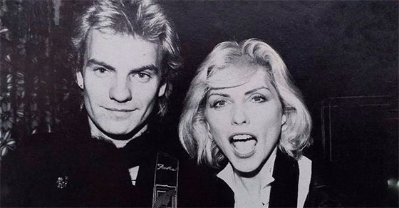 Sting y Debbie Harry a principios de los años 80'. 