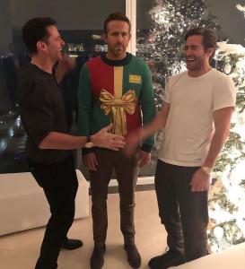 Throwback to when Jake Gyllenhaal and Hugh Jackman gave Ryan Reynolds the wrong dress code memo