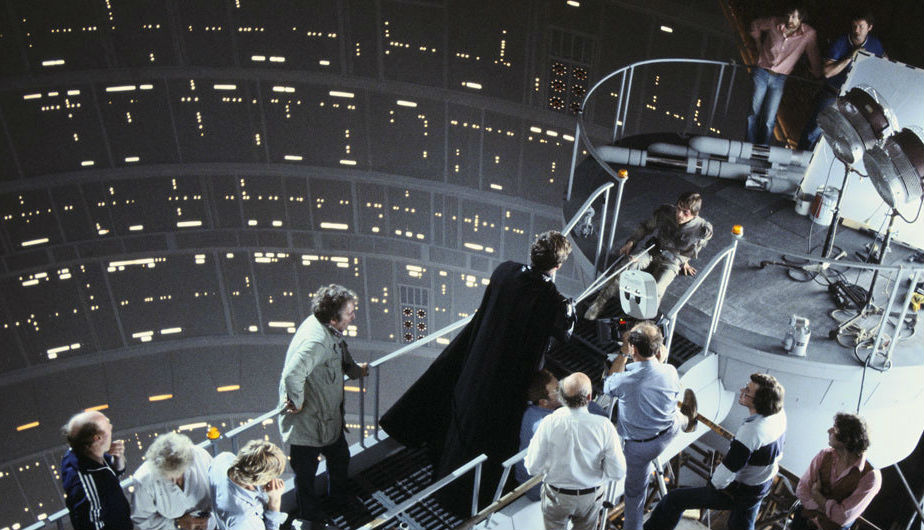 La preparación de una de las escenas más importantes de "El Imperio Contraataca": cuando Darth Vader vence a Luke y le revela su verdadera identidad.