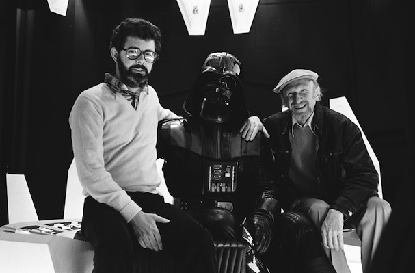 George Lucas, Darth Vader e Irvin Kershner.