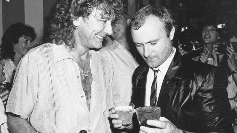 Robert Plant y Phil Collins.