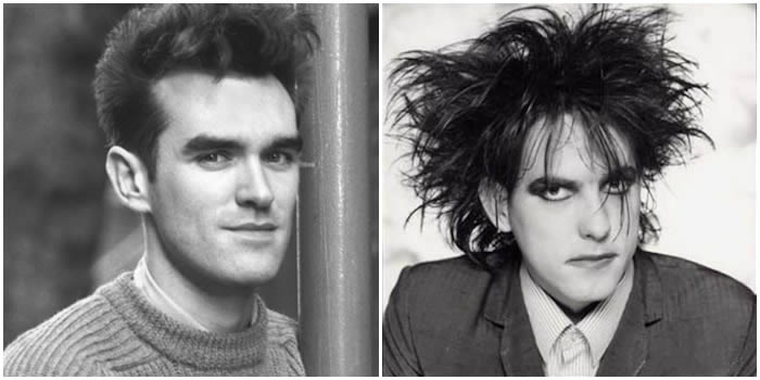 Morrissey y Robert Smith fueron enemigos declarados en la década de los 80'.
