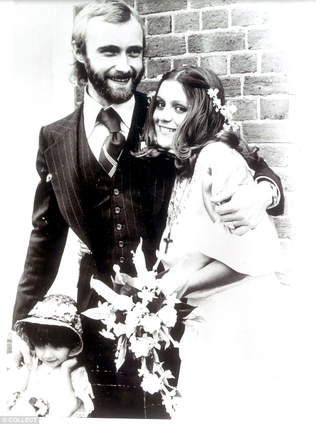 Phil Collins y Andrea Bertorelli, su primera esposa.