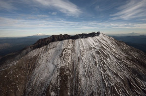 El aspecto actual que presenta el Monte Santa Helena.