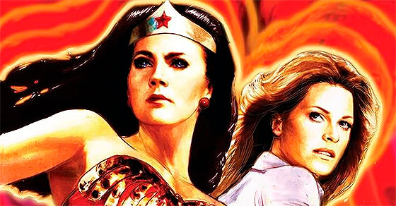 Foto de culto: "La Mujer Biónica" junto a "La Mujer Maravilla"