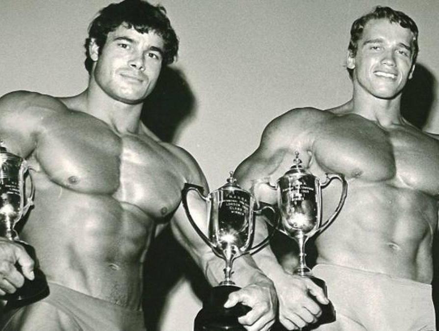 Franco Columbu et Arnold Schwarzenegger dans les années 70