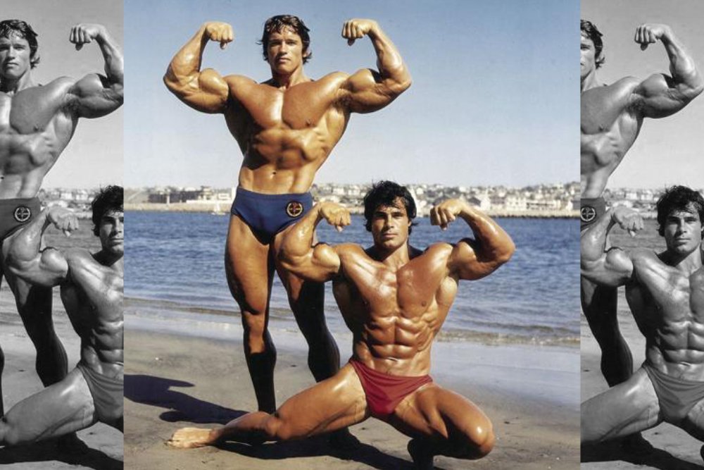 Arnold Schwarzenegger et Franco Columbu