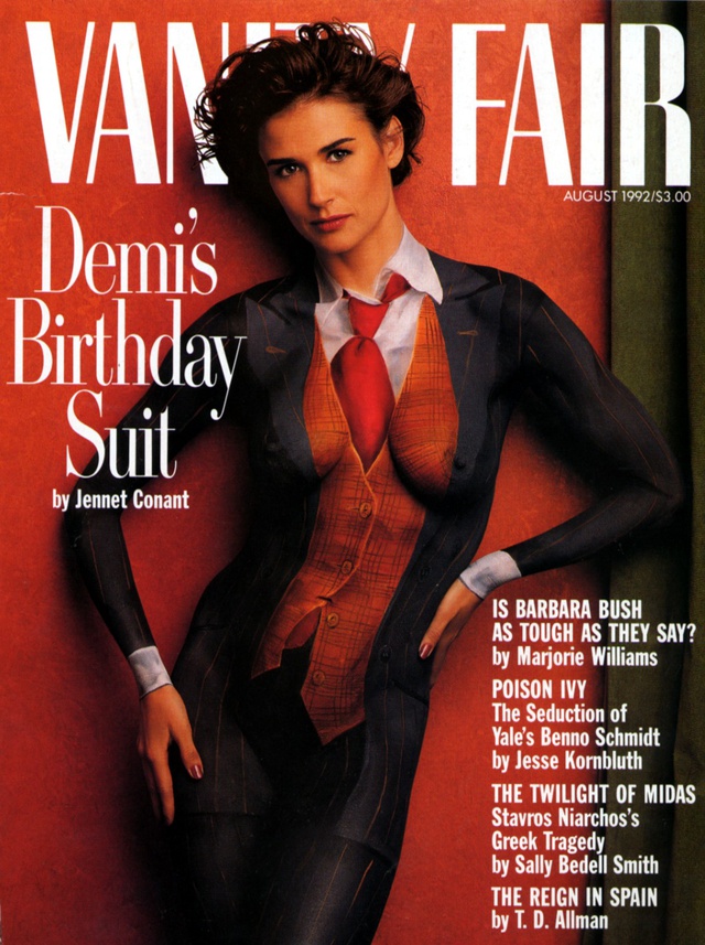 Demi Moore desnuda y embarazada: La portada más famosa de los años 90.
