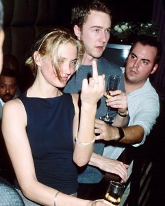 Cameron Diaz & Edward Norton at a Tommy Hilfiger Party, 1999