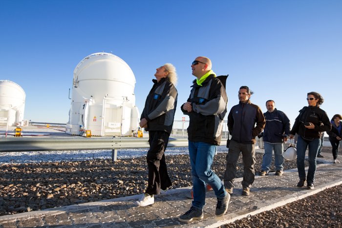 Rock star and astrophysicist Brian May visits Paranal