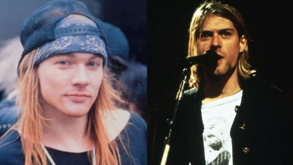 Axl Rose y Kurt Cobain.