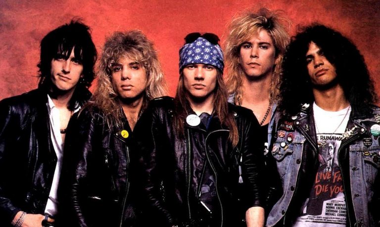 La formación clásica de Guns N' Roses.