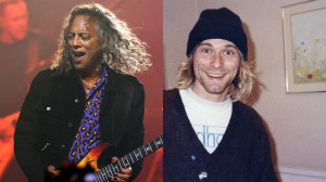 Kirk Hammet y Kurt Cobain.