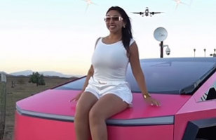Naya F&aacute;cil transform&oacute; su lujoso Cybertruck de Tesla dividiendo a sus seguidores