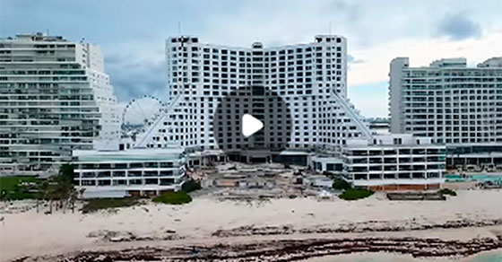 Influencer muestra c&oacute;mo luce en el abandono el que fuera uno de los hoteles de lujo m&aacute;s importantes de Canc&uacute;n