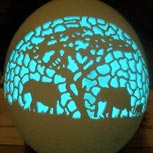 Escultura en cáscaras de huevo: Trabajo paso a paso