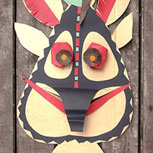 Halloween: máscaras tribales hechas de papel reciclado
